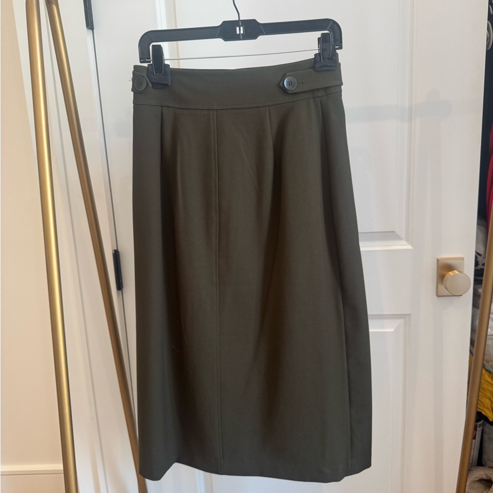 Tibi Green Wrap Midi Skirt for Casual Wear - Picture 3 of 7
